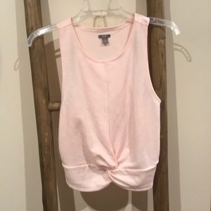 Aerie twist front fleece tank